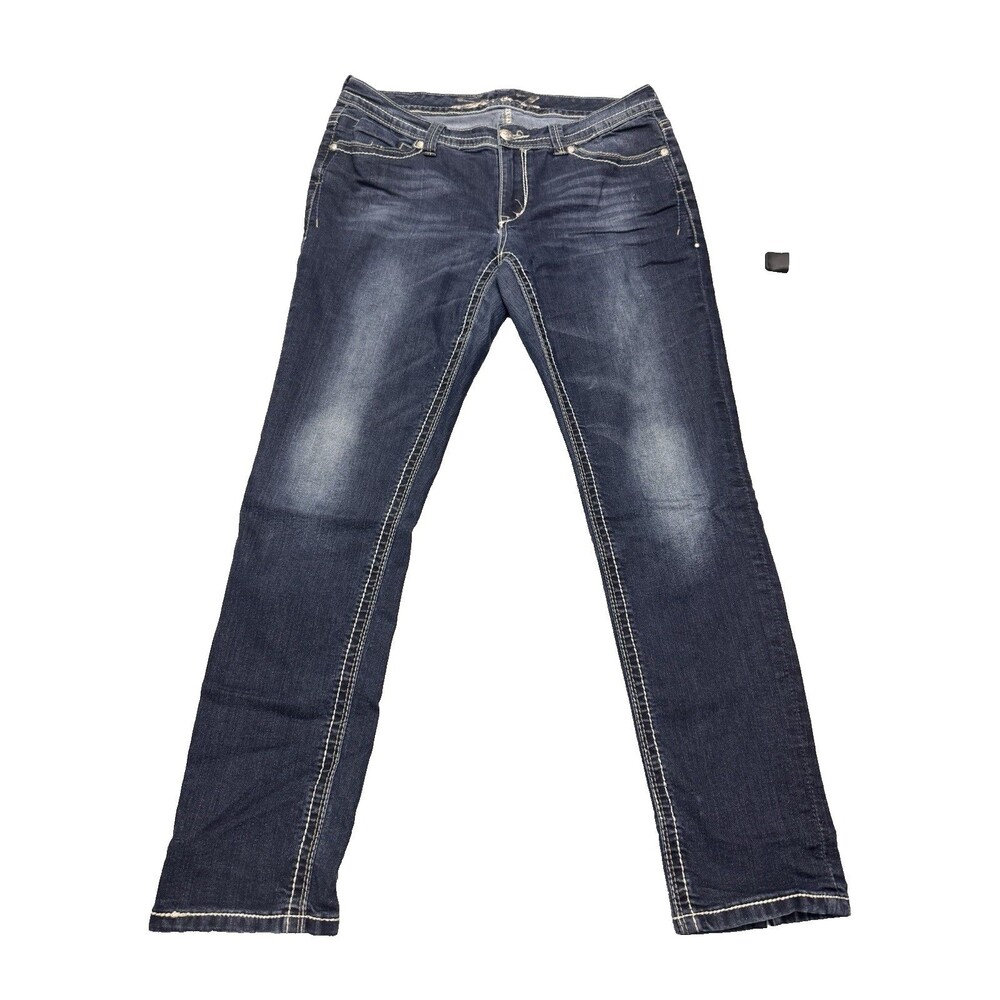 Vintage Seven For All Mankind Bootcut Jeans Women's 12 Dark Wash EUC Denim